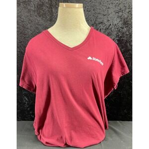 Women's State Farm Insurance Red Black Short Sleeve Lightweight TShirt 2XL